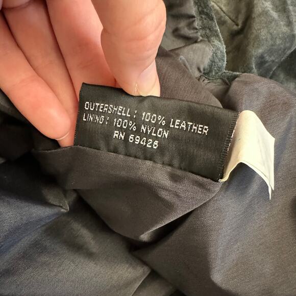 Vintage Wilsons Maxima Dark Gray Suede Leather Skirt Women’s Size 10 Classic 90s - Picture 7 of 9